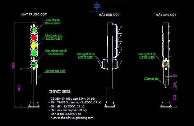 Thiết kế đèn tín hiệu giao thông